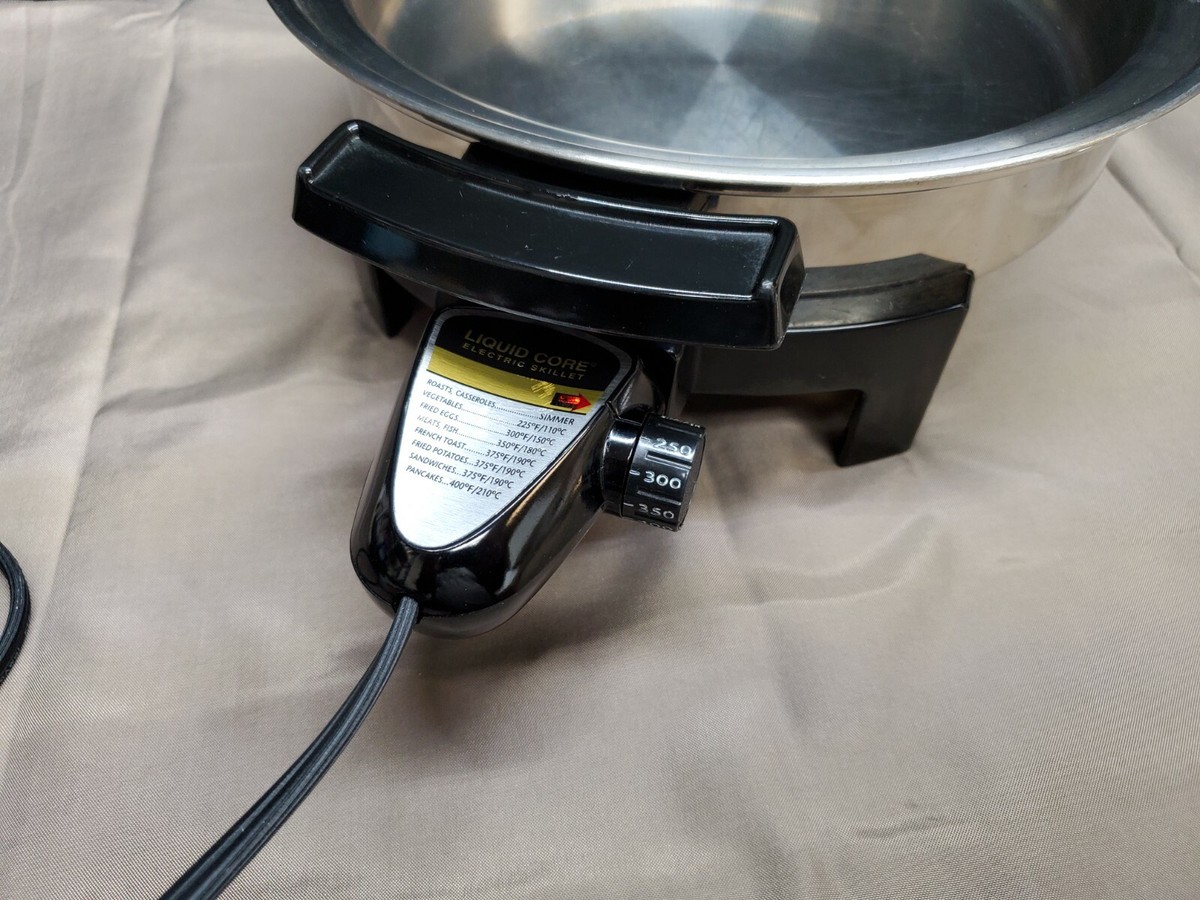 Healthy Gourmet West Bend Stainless Steel LIQUID CORE Electric