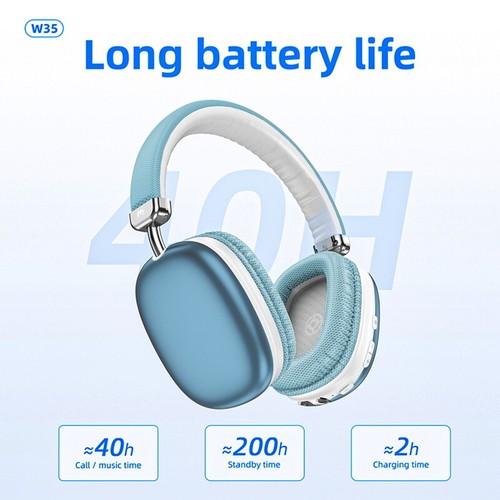 Auriculares inalámbricos Bluetooth deportivos gimnasio estéreo sobre la oreja auriculares micrófono - Imagen 20 de 36