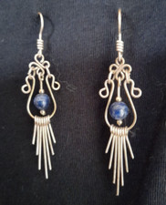 LAPISLAZULI SILBER OHRRINGE