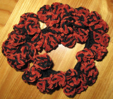 HomeMade Scrunchie Large for Thick Hair Black /Brown Pony/Bun NEW Nice