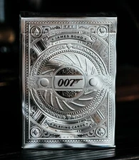 Officially Licensed James Bond Playing Cards by theory11 -Silver Luxury Edition