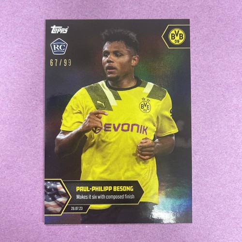 2023 Topps Now Paul-Philipp Besong #6 RC Rookie-BLACK FOIL 67/99 BVB ...
