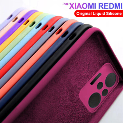 Liquid Silicone Solid Case For Xiaomi Redmi Note 13 12 Pro 11 K70E 14T 13T Cover
