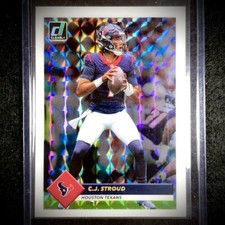 2023 Donruss Clearly C.J. Stroud RC Retro 1993 Rookie Mosaic Holo Gold SSP #18