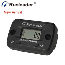 Digital Tach Hour Meter Maintenance Reminder Engine RPM Replace Battery for ATV