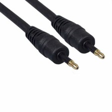 KNTK 12' Toslink Audio Cable S/PDIF Digital Fiber Optical Mini 3.5mm Connector