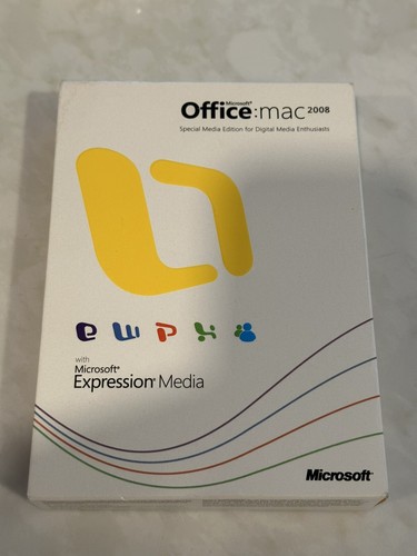 Microsoft Office Mac 2008 with Microsoft Expression Media W/ Key - Picture 3 of 8