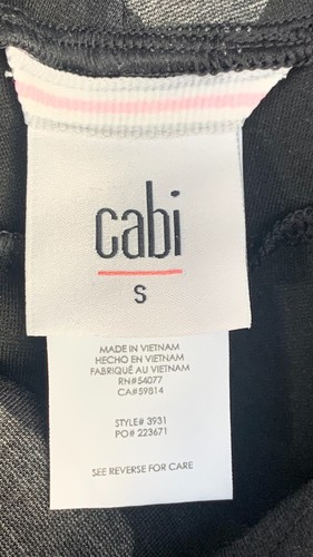 NEW Cabi #3931 ATC Black Gray Camo High Rise Leggings Pockets Stretch Small - Picture 15 of 18