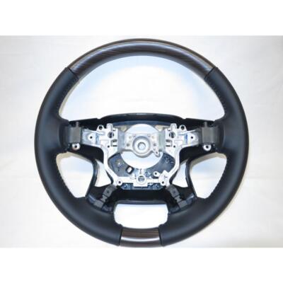 Genuine TOYOTA LAND CRUISER PRADO Wood Steering Wheel Dark Brown 08460-60030-C3