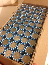 Bulk $600, 300 Rolls Jefferson Nickels Circulated Coins. Unsearched Bank Rolls