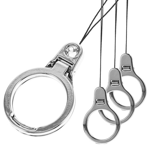4 Pcs Mobile Phone Lanyard Finger Buckle Wrist Strap Cellphone Ring Holder - Photo 10/12