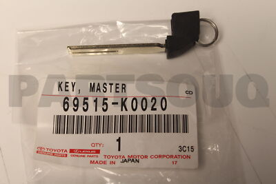 69515K0020 Genuine Toyota KEY, MASTER 69515-K0020 | eBay