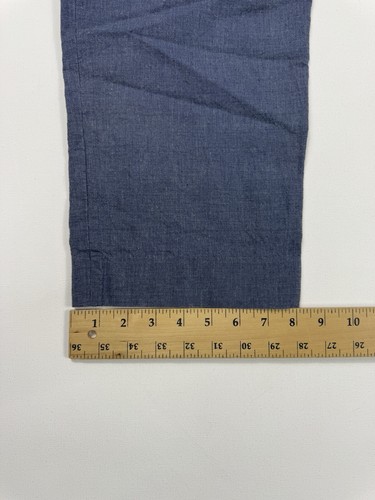 J Crew Bowery Classic Fit Mens 36x32 (37x31) Linen Blend Dress Pants Modern Blue - 第 10/10 張圖片