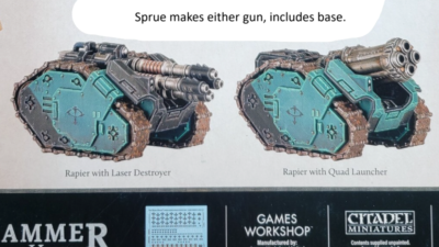 Rapier Laser Destroyer / Quad Launcher Battery ( 1 ) Horus Heresy
