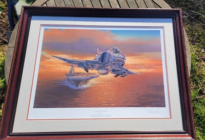 Launch at Sundown by Philip West Limited Edition Aviation Print 199/500 F-4B 