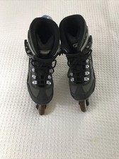 DBX Glide ABEC 5 76 MM/82A Woman  s Skate Roller Blades Boots Black Grey Size 7