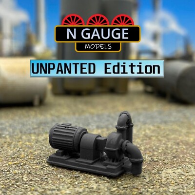 UNLACKIERT - Spur N Pumpkufe - (Raffineriestation Tankwerft 1:160)