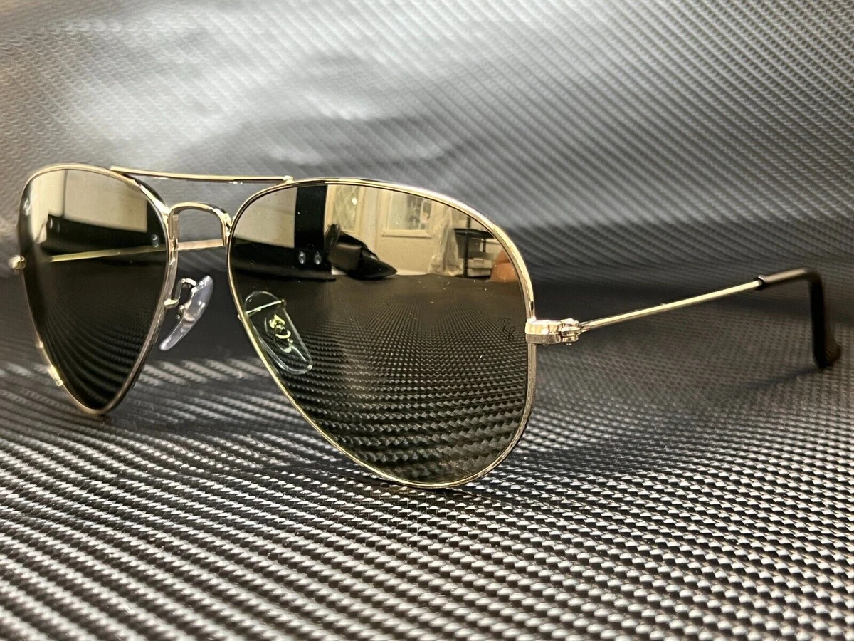 RAY BAN RB3025 W3275 Silver Aviator 55 mm Unisex Sunglasses