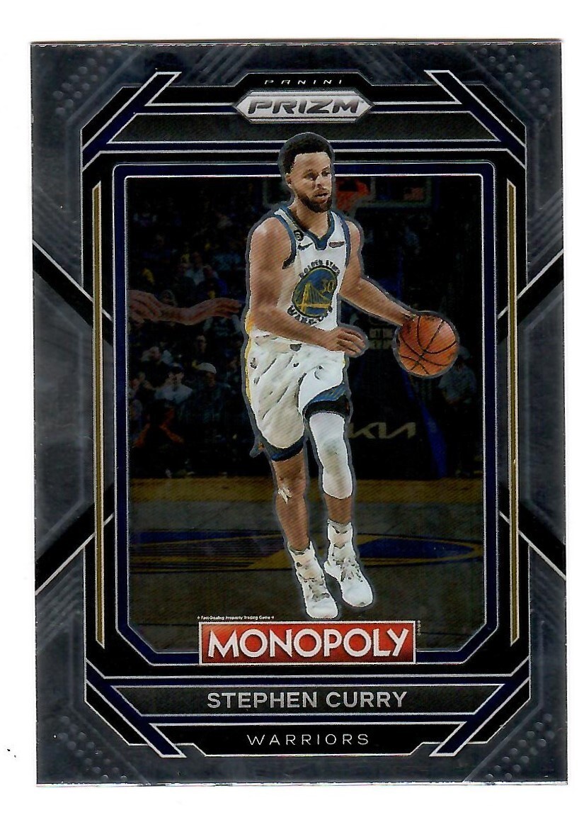 2022-23 Prizm Stephen Curry Monopoly Exclusive Base #28 Golden State Warriors