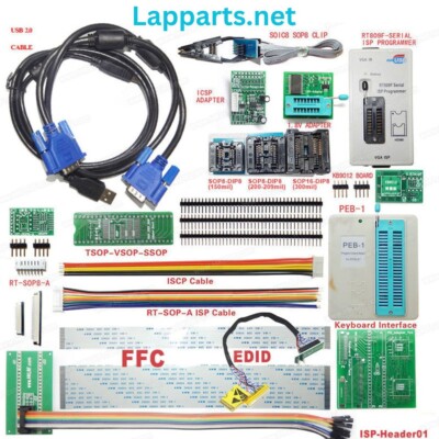 RT809F ISP Programmer with SOP Socket Adapter + PEB-1 + EDID + ISP