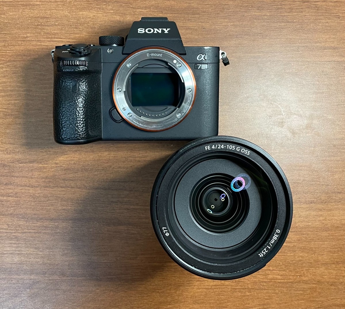 Used Sony A7 III with Sony G 24-105mm F4 lens in Good Used Sony A7 III with Sony G 24-105mm F4 lens in Good