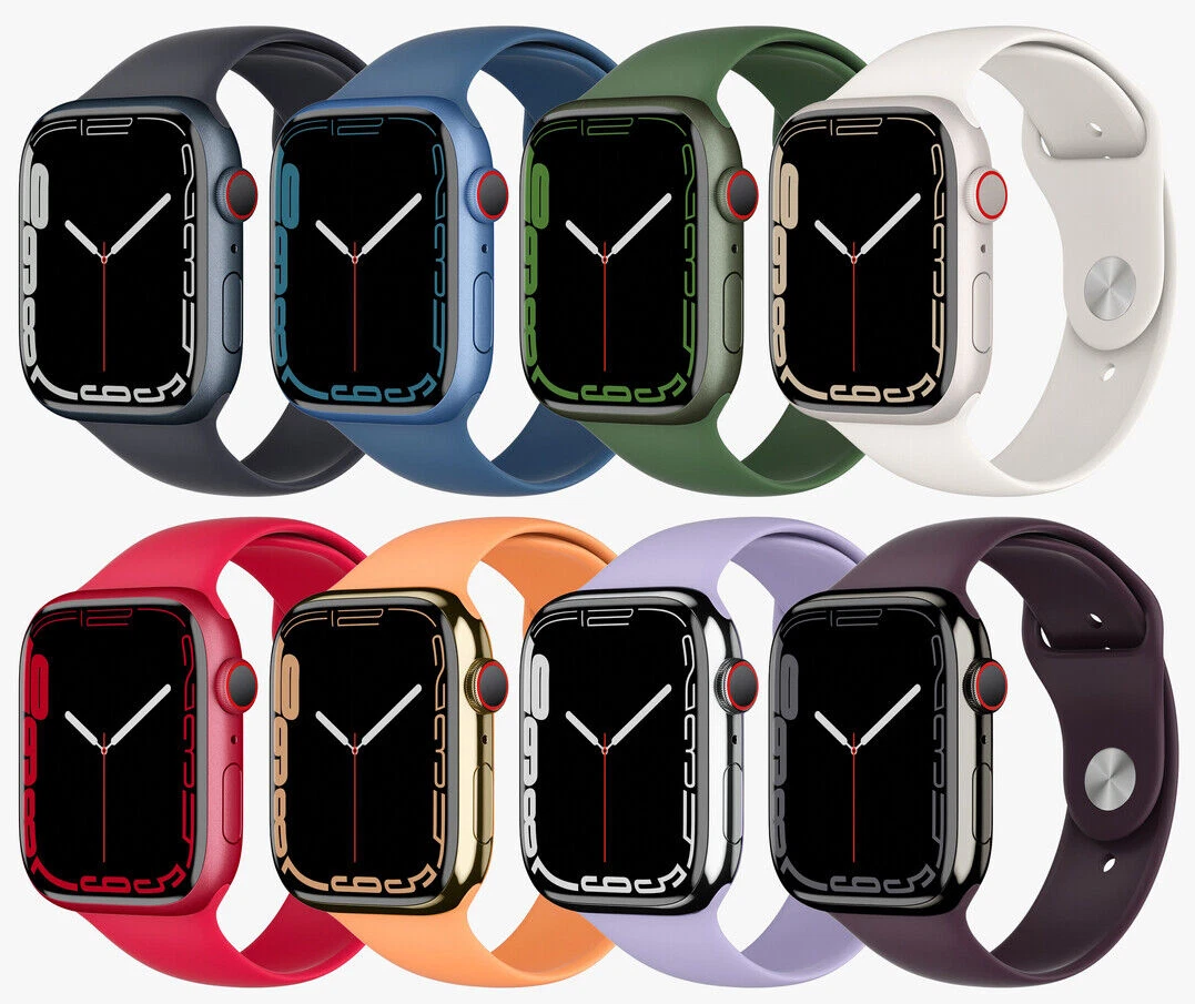 Apple Watch 7 41MM GPS + Cellular Aluminum Case Smartwatch - Green