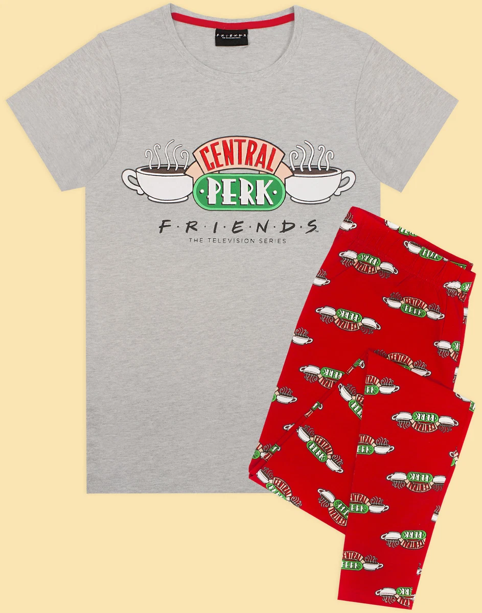 Friends Central Perk Pyjamas for Women Cafe TV Show Ladies PJ Set