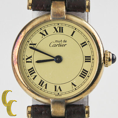 montre cartier femme vermeil