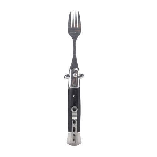 Folding Spring Fork Reusable Stainless Steel Automatic Foldable Spring Fork For - Picture 4 of 22