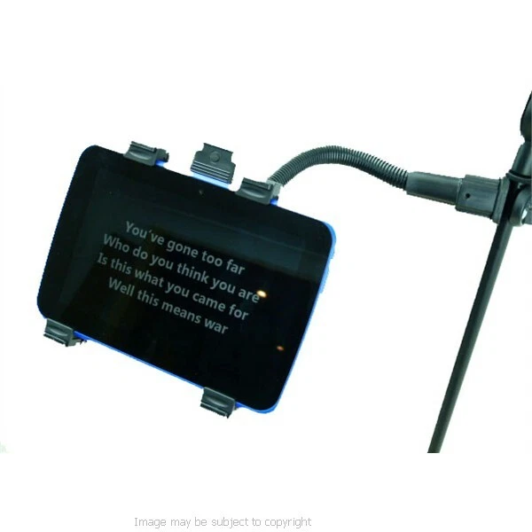 Adjustable Heavy Duty 12" Music / Mic Stand Tablet Mount for Tesco Hudl2 Hudl 2 - Image 3 of 4