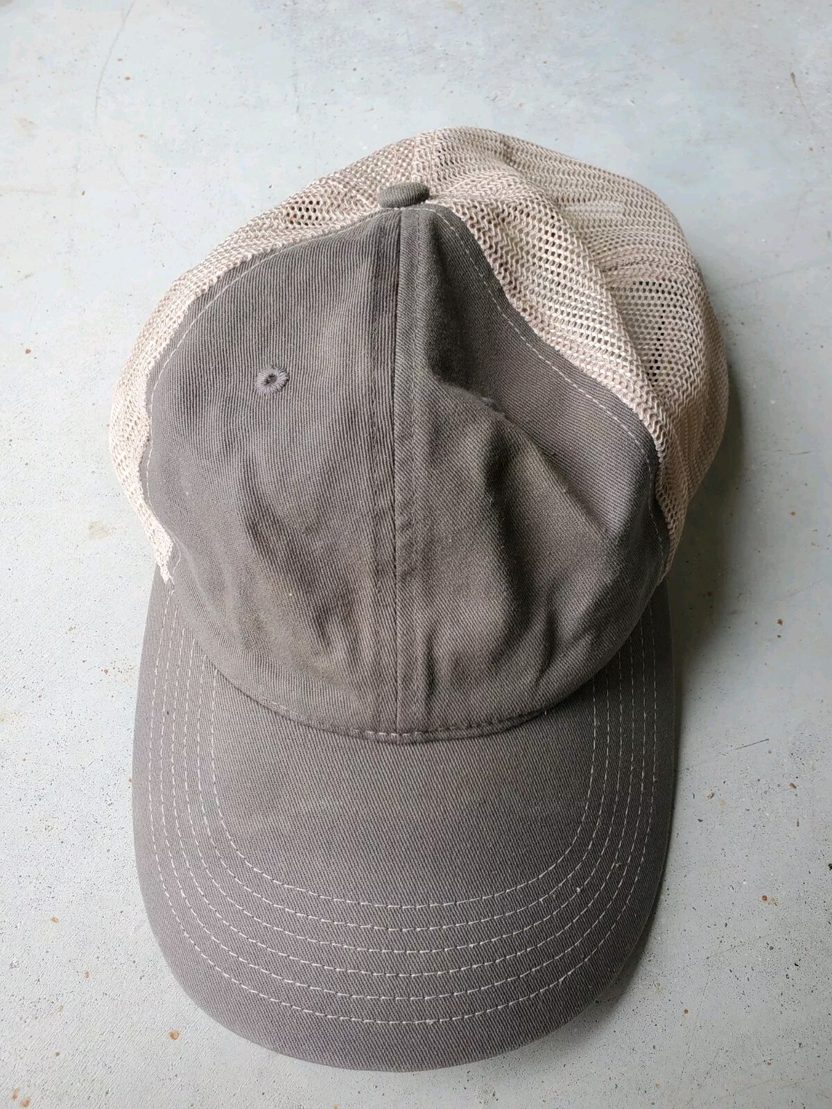 Solid Blank Gray Grey Mesh Adjustable  Cap Hat 717 - image 1