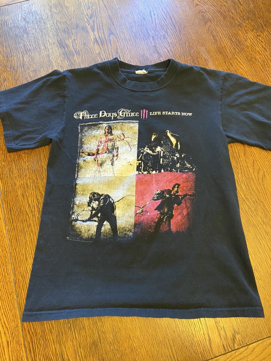 Three Days Grace Life Starts Now Shirt Sz S | eBay