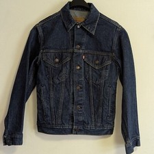 Vintage 80s Levi's Trucker's Jacket 70506 0216 Denim Size 34R Made in USA