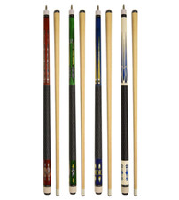 Set of 4 Pool Cues New 58" Billiard House Bar Pool Cue Sticks