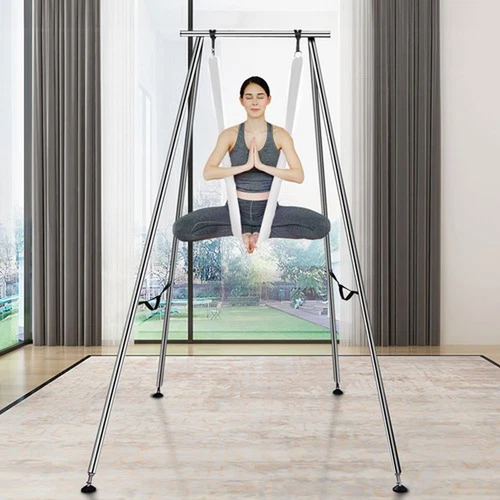 Hänge Gestell Aerial Yoga Hängematte Swing Air Fliegen Yogarahmen 6X2,6M 250Kg