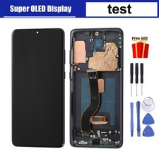 For Samsung Galaxy S20 Plus G985 OLED LCD Display Touch Screen Digitizer w/Frame