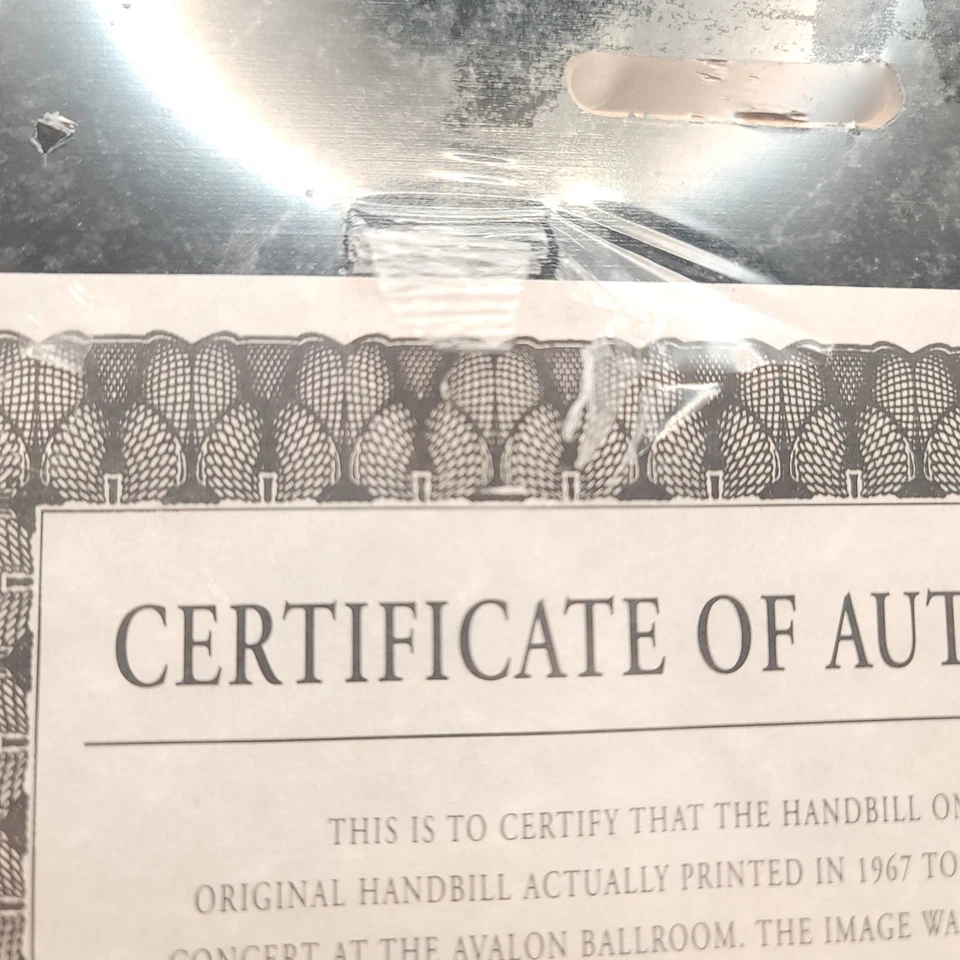 The Greatful Dead Handbill March 24 26 1967 The Avalon Ballroom - Image 3 of 4