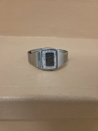 Vintage Seiko Pan Am A358-5000 Quartz World Time Watch, Working MISSING BUTTON