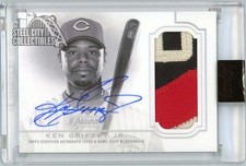 Ken Griffey Jr 2020 Topps Dynasty Logo Patch Autograph Card #DAP-KG5 3/5