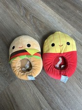 Squishmallows Slippers Hamburger and Fries Toddler Size 9-10