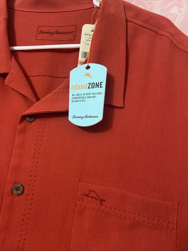 Herren Tommy Bahama Royal Bermuda Kurzarm Button Down Camp Hemd Rot Gr. 3XT - Bild 4 von 12