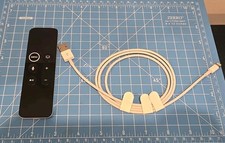 Apple TV Siri 4th Generation Remote Model A1962 OEM with Lightning Cable