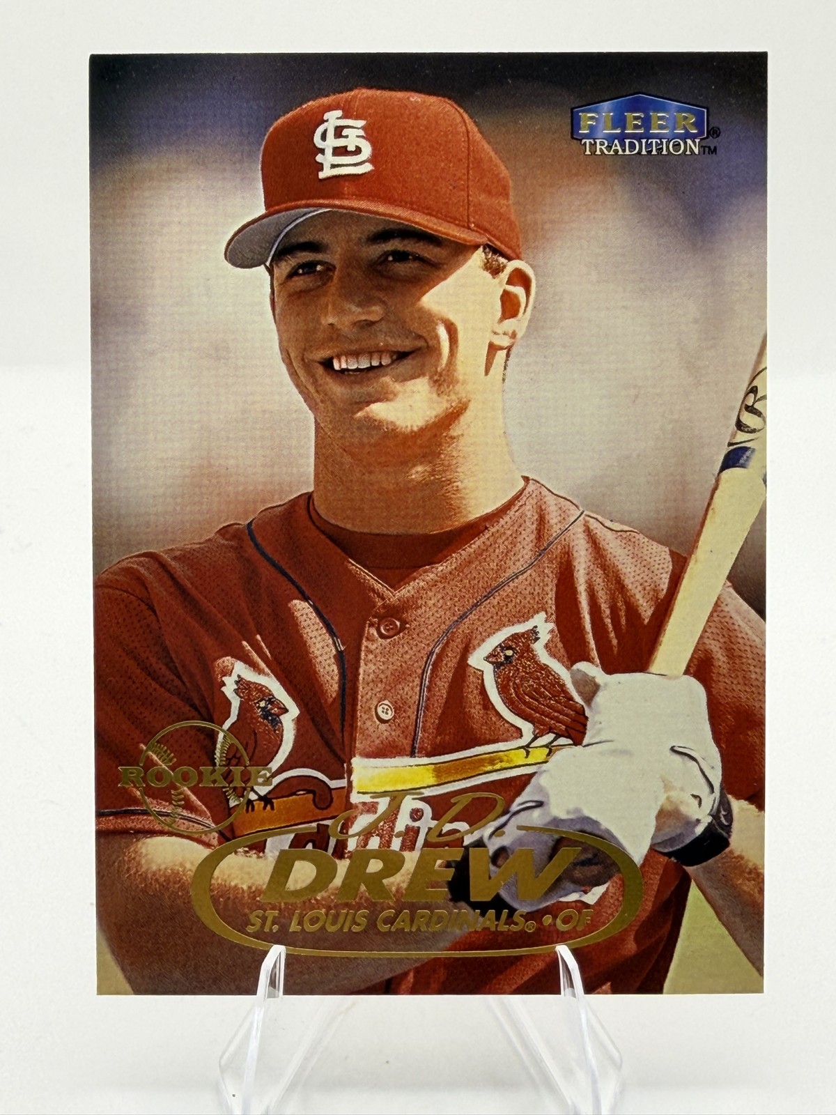 J. D. Drew #U100 Baseball Cards 1998 Fleer Update trading card — raw and PSA graded price guide