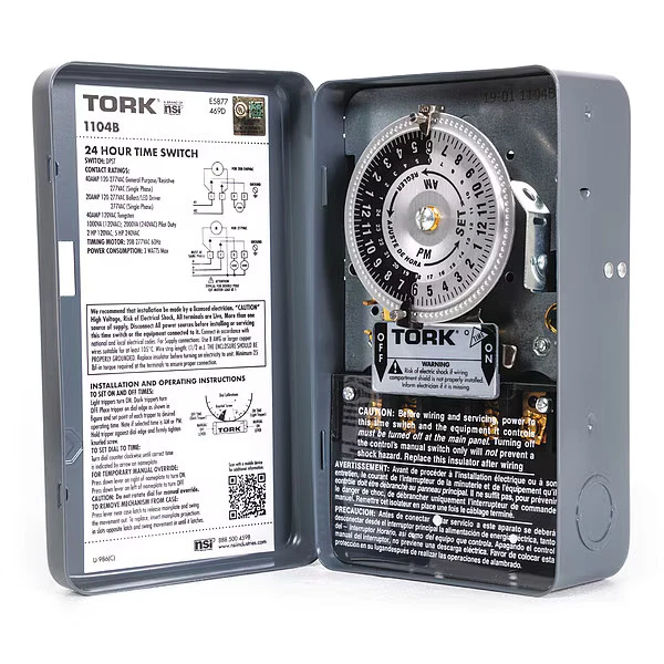 Nsi Tork Electromechanical Timer,208 to 277V 1104B Nsi Tork 1104B 786261100672
Opens in a new window