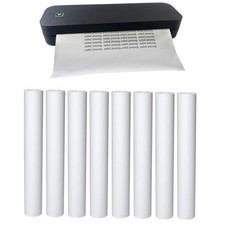 A4 Thermal Printer Paper Rolls, BPA BPS Free, 200 Pages, 8-Pack