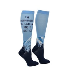 Unisex The Mountains Are Calling and I Must Go Hiking Compression Socks for Men