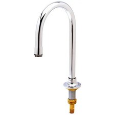 T S Brass B-0522 10-1/4" H Rigid Gooseneck Faucet w/ Rosespray Outlet