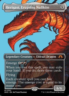 x1 Herigast, Erupting Nullkite - Foil - Borderless M MTG Modern Horizons 3 M/NM,