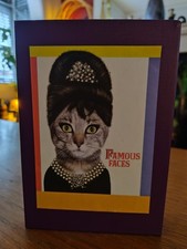 30x Takkoda "Famous Faces" Notecards In Magneto Box. Out Of Print. Collectable