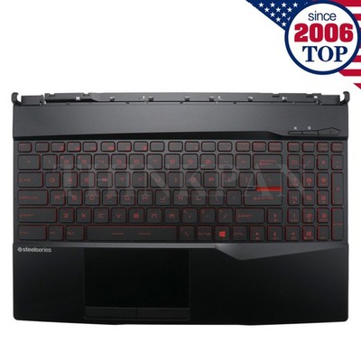 For MSI GL65 GP65 MS-16U4 Upper Case Palmrest Cover Red White Backlit Keyboard